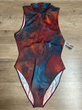 Nia Lynn by Nicole Williams English One-Piece Swimsuit in Abstract Print